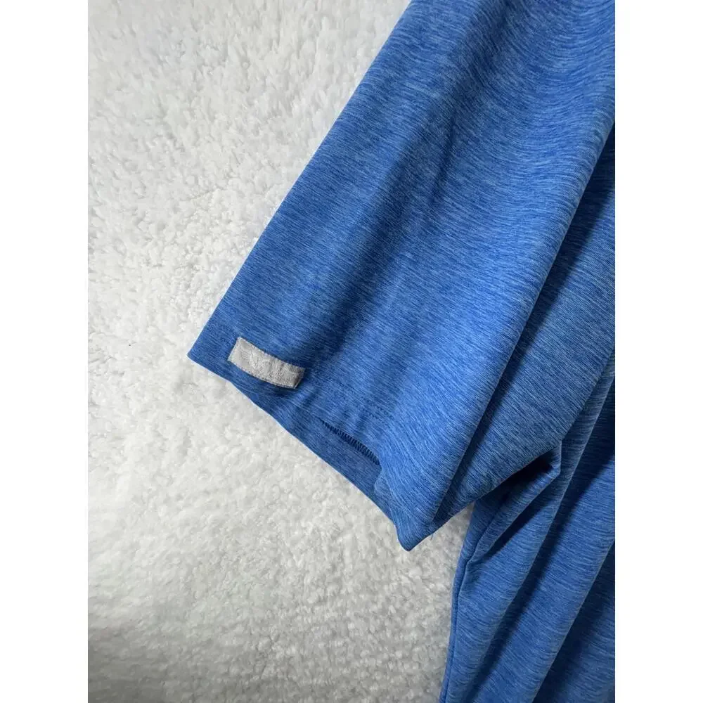 Straight Down Performance Polo Mens Large Blue Soft Stretch Logo - Picture 4 of 5